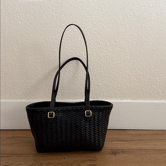 Coach Black Woven Shoulder Bag - Picture 3 of 3